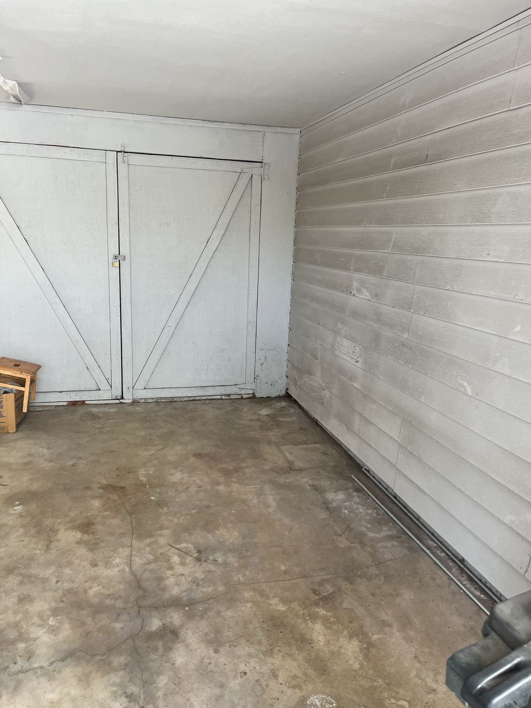 Same garage cleared out and swept clean by Blackstone Junk Removal